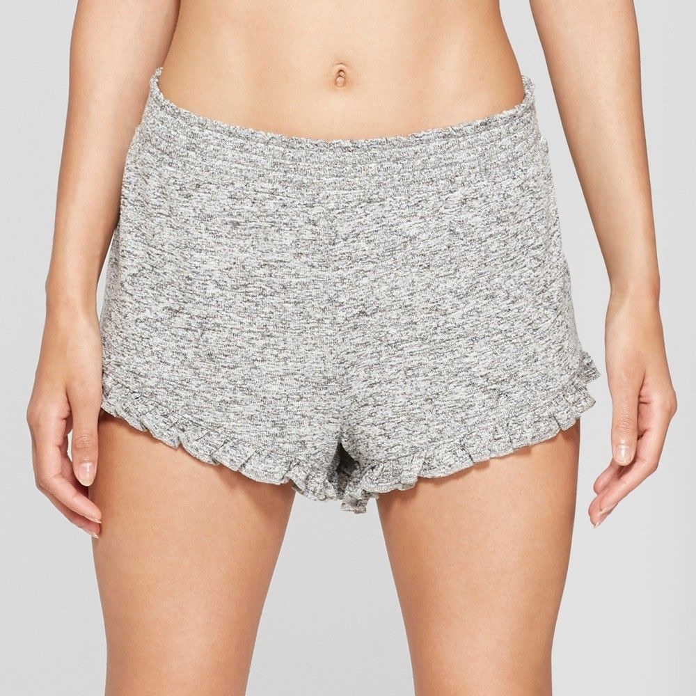 CLOSET CLEAR OUT gray sleepwear ruffle shorts